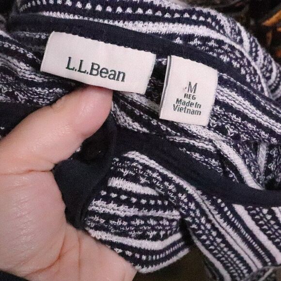 LL Bean | Vintage 1990's Printed Long Sleeve Top Medium - Picture 5 of 7